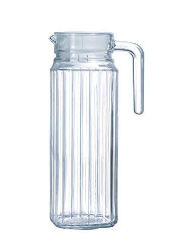 Garrafa de Vidro com Tampa Quadro 1.1 L ESMEYER Luminarc - Jarras e garrafas para servir - transparente, vidro, fácil de limpar, reciclável, 1.1l