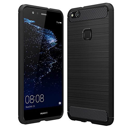 Capa Huawei P10 Lite ANJOO Silicone Preto Anjoo - Capas para telemóveis - silicone, proteção, preto, fácil colocação
