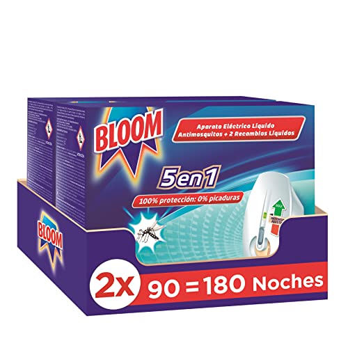 Bloom Insecticida Eléctrico Líquido Doble Eficacia (2 Aparatos + 4 Recambios) Henkel - Pesticidas - inseticida, elétrico, líquido, dupla eficácia