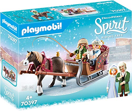 Playmobil Sline Spirit Ride 70577 (Jogos de Construção) PLAYMOBIL - Brinquedos - jogos de construção, crianças, cavalo, carrinho
