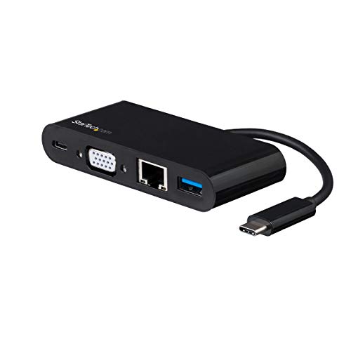 StarTech.com DKT30CVAGPD USB 3.0 (3.1 Gen 1) Type-C Preto base & duplicador de portas STARTECH - Redes - usb 3.0, type-c, preto, base, duplicador