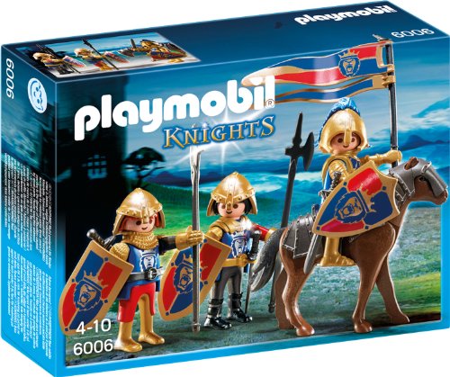 Playmobil 70258 Cavaleiros Do Leão Real (Jogos de Construção) PLAYMOBIL - Conjuntos de brinquedos - cavaleiros, leão real, jogos de construção, muralha, porta de ferro