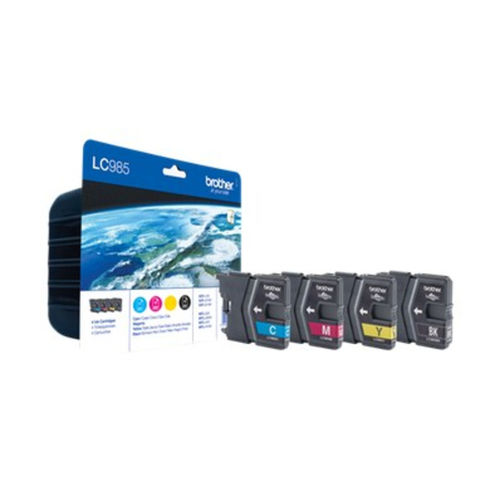 Tinteiro BROTHER LC-985VALBPDR Preto, Ciano, Magenta, Amarelo Brother - Cartuchos de toner e jato de tinta - preto, ciano, magenta, amarelo, 300 páginas