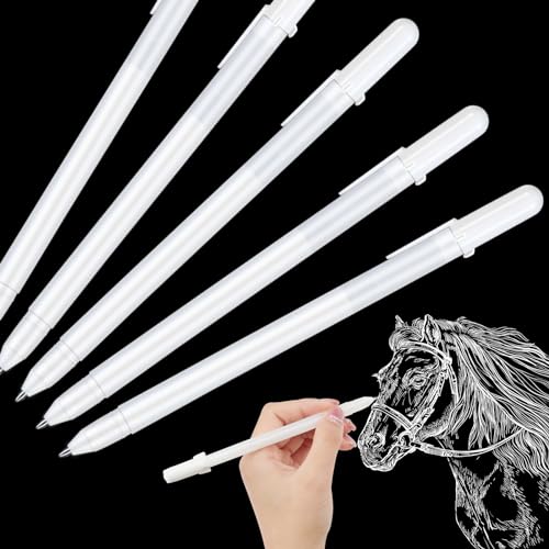 Conjunto 13 Canetas de Gel VICLOON Branco Vicloon - Canetas - conjunto, canetas de gel, tinta branca, resistente à água