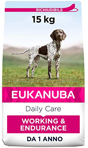 Ração para Cão EUKANUBA Working & Endurance (15 Kg) EUKANUBA - Ração para cães - 15 kg, trabalho, endurance, cão