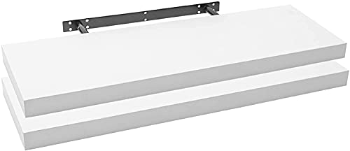 Estantes de Parede WOLTU RG9317WS-2 (Branco - 40 x 12 x 29.5 cm) WOLTU - Prateleiras industriais - 40 x 12 x 29.5 cm, 15 kg, MDF, 10 anos
