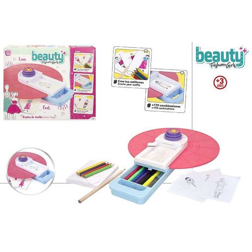 Jogo de Tabuleiro COLORBABY Fashion Studio (Idade Mínima: 4) 
Marca:
ND
 - Brinquedos - 170 combinações, acessórios, bloco, lápiz