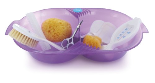 Conjunto de higiene para bebés DBB REMOND violeta DBB REMOND - Kits de saúde e higiene para bebês - higiene bebé, 3 peças, escova dente, pincel