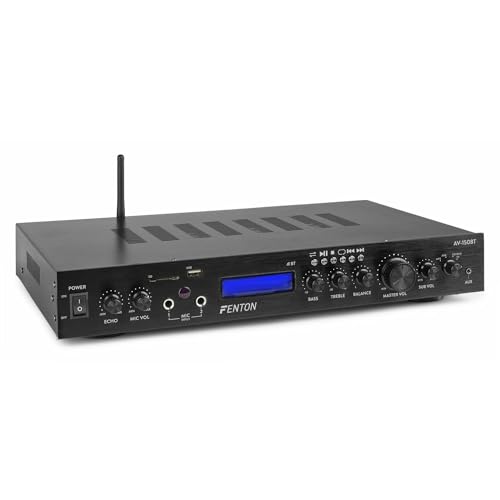 Amplificador Fenton AV-150BT | Preto (Sistema Hi Fi) Tronios B.V. - Áudio - hi fi, bluetooth, 380w, saídas frontais