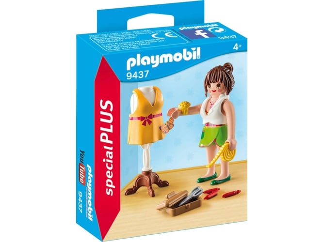 PLAYMOBIL City Life - Estilista (Idade Mínima Recomendada: 4 anos) PLAYMOBIL - Conjuntos de brinquedos - estilista, vestir, roupas incluídas, criar