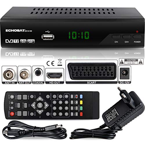 Receptor de televisão HD-LINE Echosat 2910 hd-line - Áudio - sintonizador digital, tv hd, controle parental, multi-sinal