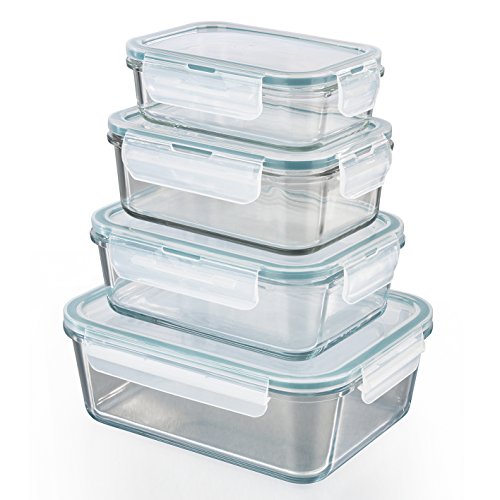 Caixa de Conservação KIKKIX Verde (4 Un) GOURMETmaxx - Recipientes de armazenamento de alimentos - verde, conservação