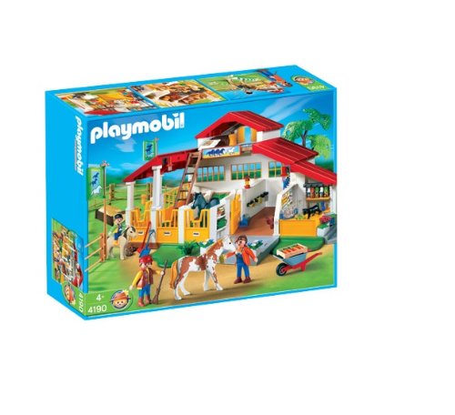 Playmobil 4190 Cavalo (Idade Mínima Recomendada: 4 anos) PLAYMOBIL - Conjuntos de brinquedos - cavalo, 4 anos, acessórios, loja, establo