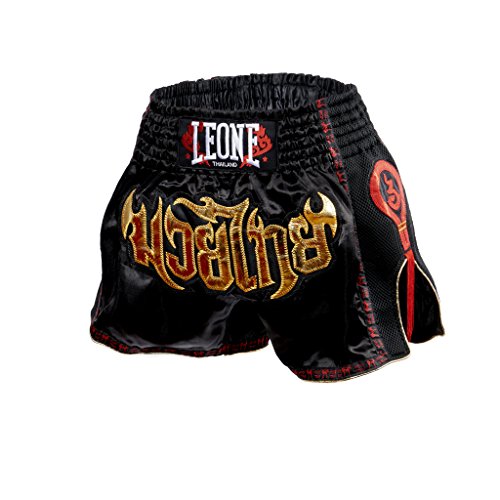 Calções para Homem LIONE 1947 Ab754 Preto para Muay Thai (M) Alpexe - Uniformes esportivos - muay thai, preto, homem, poliéster