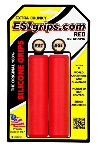 Grips de Tamanho Extra para Punho ERIK GMBH 1 Unidade (Vermelho) ESIGRIPS - Peças de automóveis - vermelho, silicone, comando de jogo