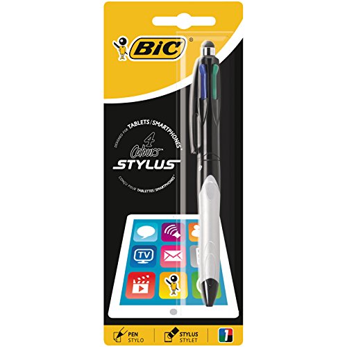 Esferográfica Rollerball Bic Retrátil 4 Cores BIC - Canetas - 4 cores, ponta de borracha, sem manchas, retrátil
