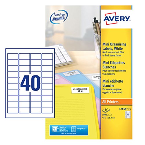 Etiquetas para impressão AVERY Mini Laser AVE - Papel de impressora e copiadora - impressão, mini laser