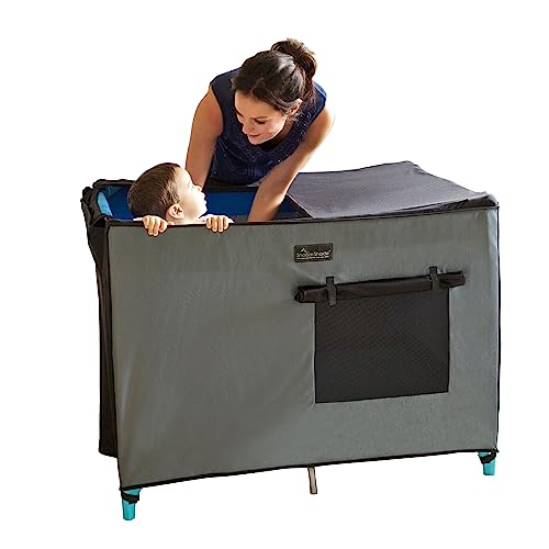 Snoozeshade para Berço de Viagem Standard SnoozeShade - Parques infantis - branco, algodão, 105 cm, 80 cm