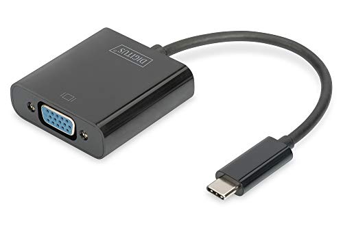 Adaptador de Cabo de Vídeo DIGITUS DA-70853 Digitus - Placas e adaptadores de vídeo - usb a, dvi, masculino, preto, 0,15m