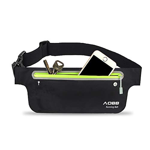 Cinto de Corrida NEPAK Aoob (Preto - Poliéster) AOBB - Bolsas de cintura - preto, poliéster