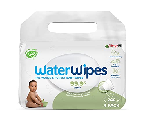 Waterwipes Toalhitas Húmidas Texturizadas Sem Plástico Para Crianças Pequenas E Bebês WaterWipes - Banho e corpo - toalhas húmidas, texturizadas, sem plástico, crianças pequenas
