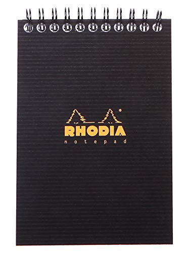 Caderno e Bloco de Notas Clairefontaine ES | Preto (Cadernos e Blocos de Notas) Clairefontaine Rhodia - Cadernos e bloco de notas - sem ácidos, tinta à base de água, reprodução cromática