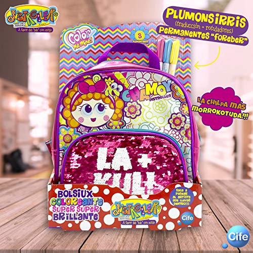 Saco de Desporto CHAMOY Bolsa de coloração super brilhante Chamoy - Mochilas - coloração, brilhante, lentejula