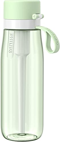 Garrafa Térmica PHILIPS Water Go Zero Verde Philips - Garrafas de água - garrafa térmica, philips water go zero verde, filtro fitness, fibra de carbono ativa