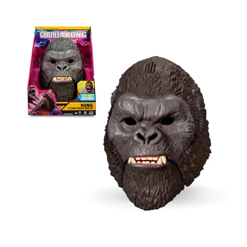 Máscara de Eletrónica King Kong MONSTERVERSE Famosa - Brincadeira de faz de conta - efeitos sonoros, realista, design detalhado