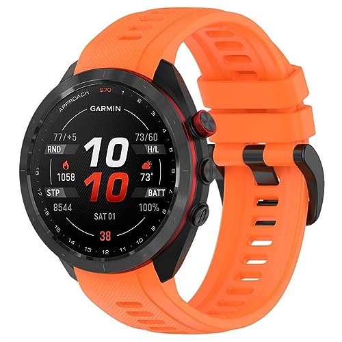 Bracelete para Relógio GIOPLAY Silicone (Garmin) GIOPUEY - Pulseiras de relógio - garmin, silicone, preto, 11.5 cm