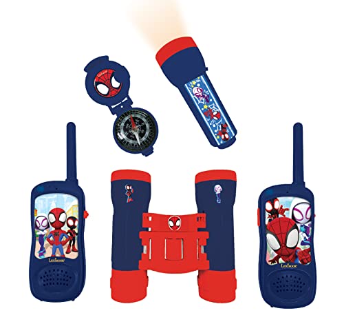 Conjunto de Aventura Lexibook Spidey & His Amazing Friends Lexibook - Telemóveis - binóculo, compasso, lanterna, walkie-talkie