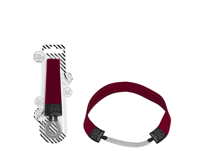 Fita para o Cabelo INVISIBOBBBLE Multiband Red-Y To Rumble 1un. Invisibobble - Prendedores de rabo de cavalo - multicor, anel, longos, ondulado