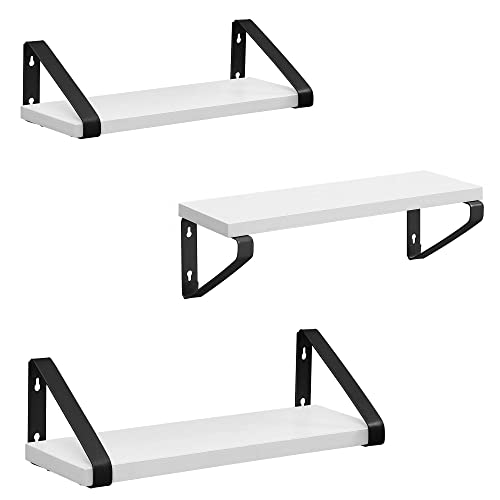 Estante VASAGLE 2-Formas (Branco - Metal) VASAGLE - Prateleiras de parede e ledges - metal, branco, elegante