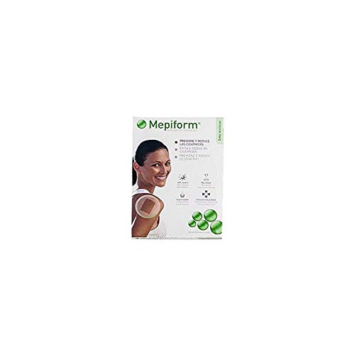 MEPIFORM Silicone 5x7.5 cm 5 Apoios Estéreis MEPIFORM - Fita médica e bandagens - silicone, 5x7.5 cm, apoios estéreis