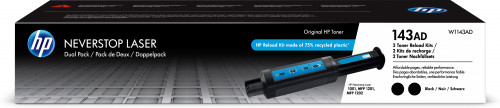 Toner XEROX Neverstop 143A Preto Duplo (W1143AD) HP - Cartuchos de toner e jato de tinta - laser, preto, 2500 páginas, toner