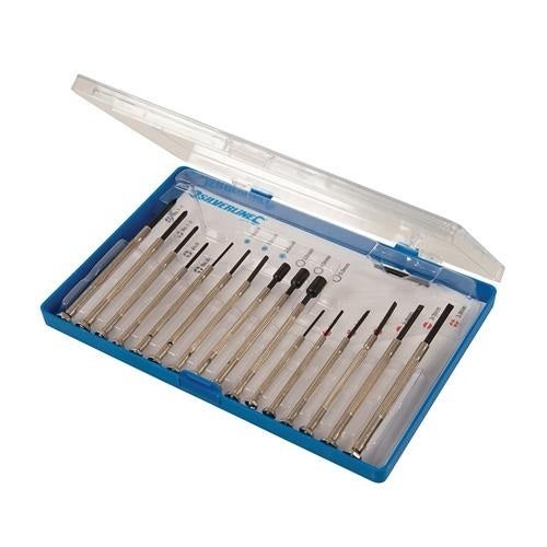 Conjunto de Chaves de Parafusos SILVERLINE 633888 Silverline - Chaves de fenda - conjunto, chaves, parafusos, hexagonais, planas, Phillips