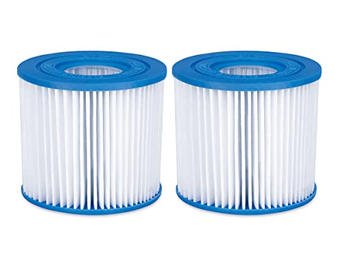 Cartucho de Filtro para Piscina SUMMER WAVE 2 Unidades Summer Waves - Filtros de água em linha - 2,3 m³/h, 1 l, branco, azul