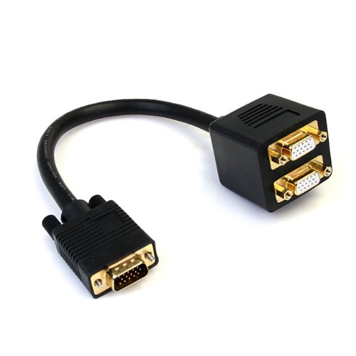 StarTech.com 6inCHVGA2X (Acessório Imagem e Som) STARTECH.COM - Áudio - duplificador, vga, monitores, ecrãs