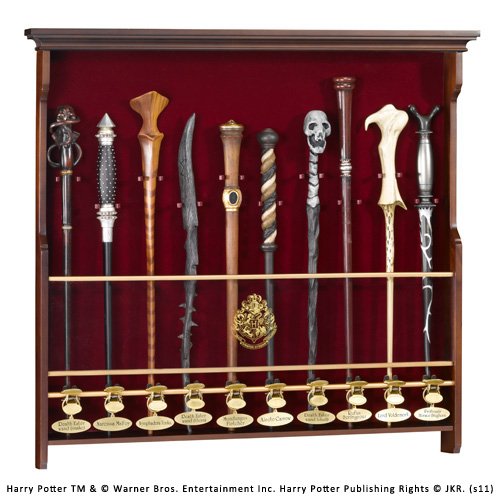 Mural de suporte para varinha mágica HARRY POTTER (45x35 cm) Noble Collection - Armas de brinquedo e acessórios - suporte, parede, varinha mágica, Harry Potter