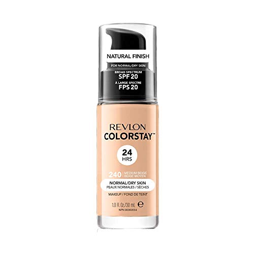 Base REVLON Colorstay Foundation 240 Medium Beige (30 ml) REVLON - Maquiagem facial - pele seca, pele normal, matiz médio, hidratante