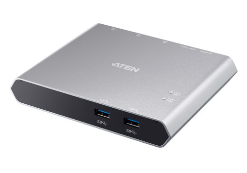 Comutador de dados de computador ATEN US3310 ATEN - Estações de acoplamento para laptops - usb 3.0, alumínio, prateado
