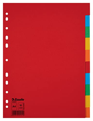 Separador de Arquivo Esselte 100201 | Branco Esselte - Separadores de índice - separador, arquivo, branco