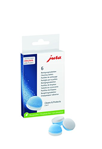Pastilhas de Limpeza para Máquina de Café JURA 62715 Jura - Desinfetantes domésticos - conjunto, pastilhas, limpeza, máquina de café