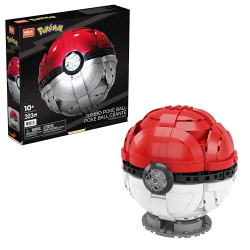 Construção MEGA Pokémon Poke Ball (Idade Mínima: 10 anos) 
Marca:
Mega Bloks
 - Brinquedos de conjunto de construção - construção, pokemon, poke ball, luz, suporte
