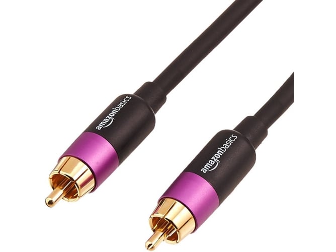 Cabo de Áudio STARTECH (RCA - 10.7 m - Preto) AmazonBasics - Cabos de áudio e vídeo - RCA, 10.7m, preto, aço revestido