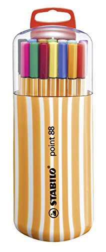 Caneta Fineliner STABILO Point 88 (Multicor) Stabilo - Canetas - fineliner, metal, tinteiro ventilado, área de escrita