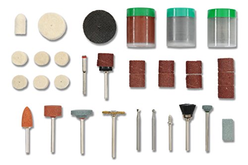 Conjunto de Acessórios para Rebarbadora KWB 510900 kwb - Acessórios para brocas e parafusadeiras - universal, óxido de alumínio, 105 peças, ponta de broca