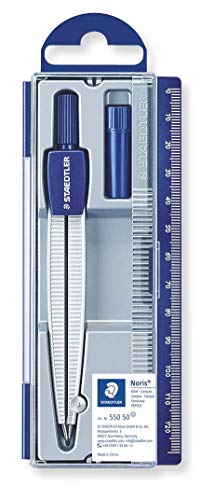 Compasso STAEDTLER Escolar (2 Un - Azul) STAEDTLER Mars Deutschland GmbH - Ferramentas de medição e marcação de artesanato - escolar, azul, compasso