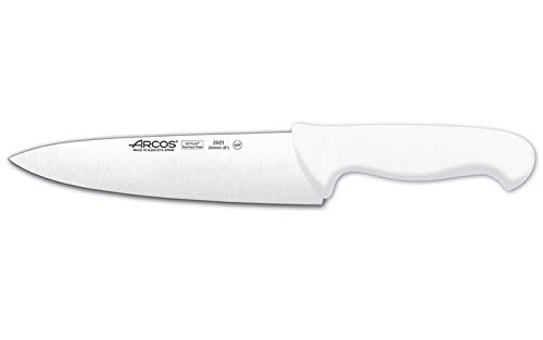 Faca de cozinha arcos cor prof 292124 nitrum inox com ergonómico punho de polipropileno branco e lâmina de 20 cm Arcos - Facas de cozinha - ergonómica, polipropileno, lâmina 20 cm