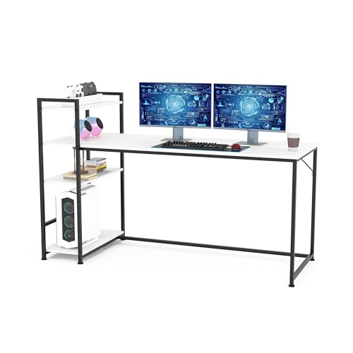 Secretária SANODESK Branco (160 x 60 cm - MDF) SANODESK - Mobiliário de escritório - branco, 160x60 cm, MDF